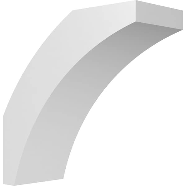 Ekena Millwork 6-in. W x 14-in. D x 14-in. H Thorton Architectural Grade PVC Knee Brace BRCP06X14X14THR - main